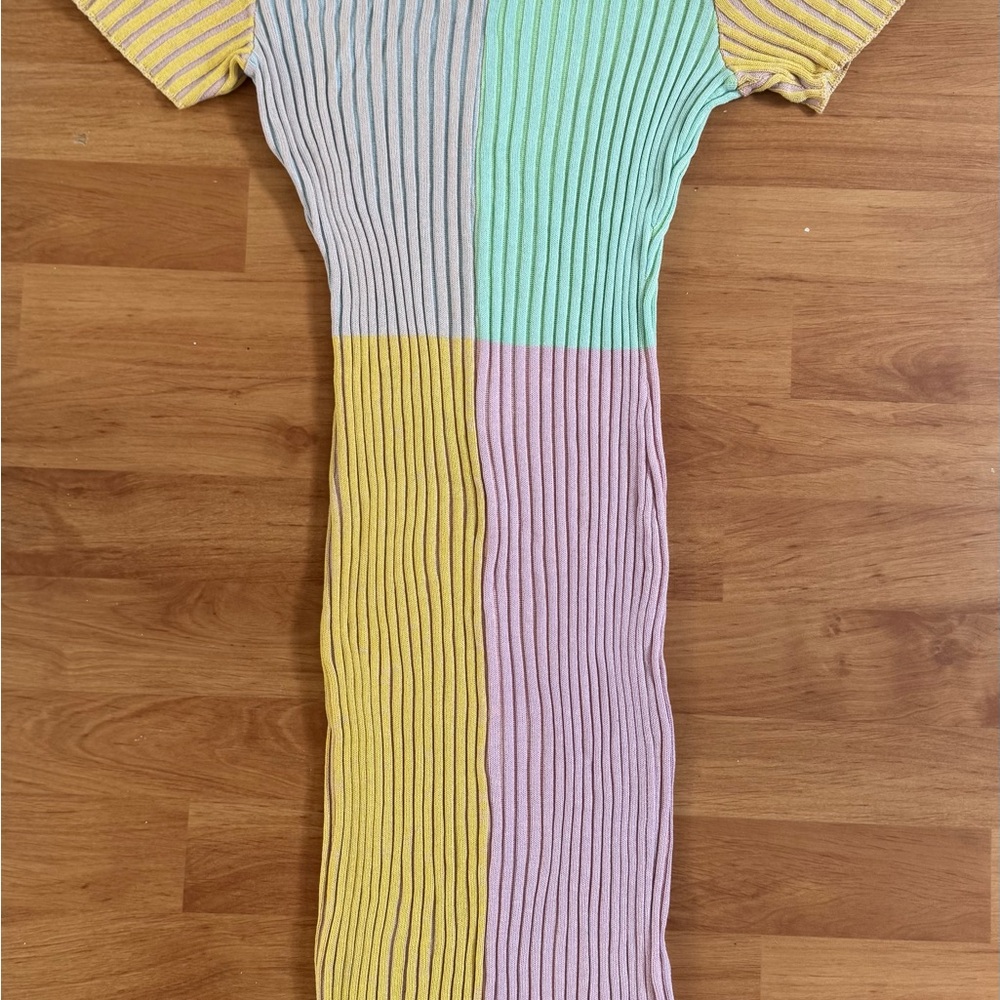 The Ragged Priest Colorblock Midi Dress - Picture 2 of 5